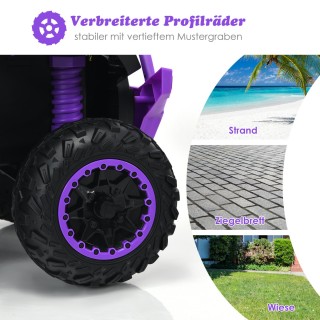 Costway  12V Ηλεκτρικό Παιδικό Τετράτροχο με Μουσική Κόρνα και LED ...