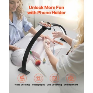 VEVOR Φωτιστικό Γραφείου 30W με Βάση Κινητού και Ρυθμιζόμενη Φωτειν...