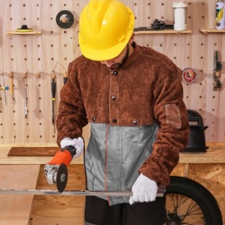 VEVOR Μανίκια Δερμάτινης Συγκόλλησης M-Μέγεθος Ανθεκτικά στη Φλόγα ...