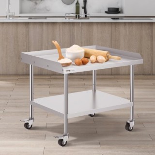 VEVOR Ανοξείδωτος Πάγκος 76x91cm με Ρόδες για Επαγγελματική Χρήση ... VEVOR Ανοξείδωτος Πάγκος 76x91cm με Ρόδες για Επαγγελματική Χρήση ...