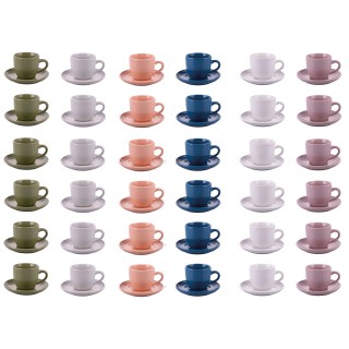 Galileo Σετ 6 τμχ Φλιτζάνι με πιατάκι 80 ml από gres Sibilla 5925398 Galileo Σετ 6 τμχ Φλιτζάνι με πιατάκι 80 ml από gres Sibilla 5925398