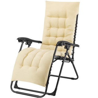 BAKAJI Πτυσσόμενη Καρέκλα Κήπου με Μαξιλάρι και Μεταλλικό Σκελετό Μ... BAKAJI Πτυσσόμενη Καρέκλα Κήπου με Μαξιλάρι και Μεταλλικό Σκελετό Μ...