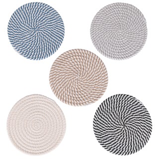 Villa DEste  Σετ 5 τμχ Υπόστρωμα κατσαρόλας από πολυκοτόνι με εφέ π...