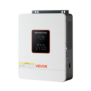 VEVOR Υβριδικός Ηλιακός Αντιστροφέας 3000W, 24V DC σε 230V AC, Καθα...