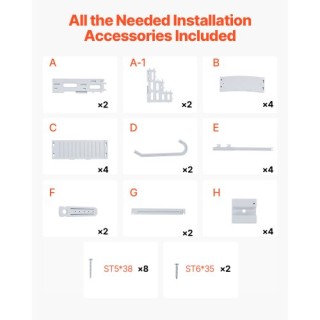 VEVOR Σκάλα Πισίνας με 4 Σκαλοπάτια και 2 Χειρολαβές, Υποστηρίζει 4...