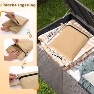 Costway Προστατευτικό Κάλυμμα για Θερμάστρα Βεράντας - Μπεζ NP11378BE