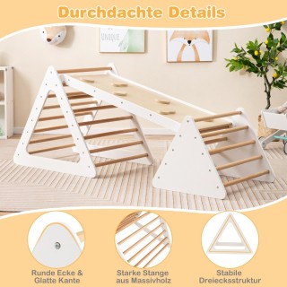 Costway Σετ Αναρρίχησης 3 σε 1 για Παιδιά - Ξύλινη Κατασκευή με Δι... Costway Σετ Αναρρίχησης 3 σε 1 για Παιδιά - Ξύλινη Κατασκευή με Δι...