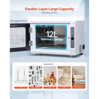 VEVOR Μηχάνημα Καθαρισμού Εργαλείων 12L Μεγάλης Χωρητικότητας ZWXXD...