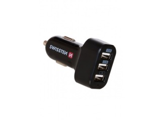 SWISSTEN Φορτιστής Αυτοκινήτου 3xUSB, 5,2 A 8595217440593