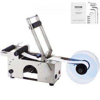 VEVOR  Μηχάνημα Ετικετοποίησης Φιαλών MT-50, Ημιαυτόματο, ρυθμιζόμε...