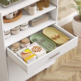 HOMCOM Ξύλινη Ντουλάπα Μικροκυμάτων με Συρτάρι, Ντουλάπι με 2 Πόρτε... HOMCOM Ξύλινη Ντουλάπα Μικροκυμάτων με Συρτάρι, Ντουλάπι με 2 Πόρτε...