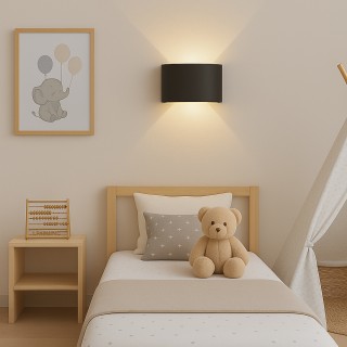 BAKAJI Σετ 2 Απλίκες Τοίχου 4 Led Μαύρο Θερμό Λευκό Φως 12x8x3cm 02... BAKAJI Σετ 2 Απλίκες Τοίχου 4 Led Μαύρο Θερμό Λευκό Φως 12x8x3cm 02...