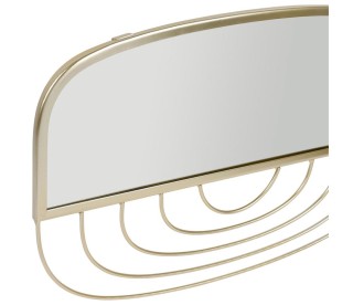 Καθρέφτης Μεταλλικός Vintage Χρυσός 44x 28 cm -37061 Ostaria Καθρέφτης Μεταλλικός Vintage Χρυσός 44x 28 cm -37061 Ostaria