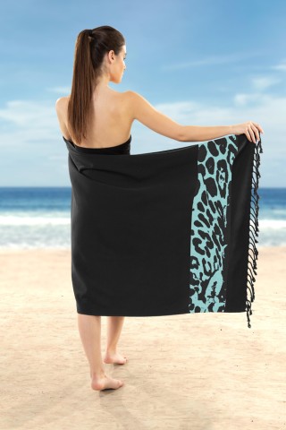 Guy Laroche Πετσέτα Θαλάσσης - Παρεό Pestemal 24 Black 90x170 -1130...