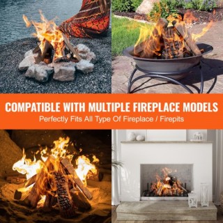 Σετ 10 Διακοσμητικών Κεραμικών Κορμών VEVOR για Τζάκι TCXWYM10YM00... Σετ 10 Διακοσμητικών Κεραμικών Κορμών VEVOR για Τζάκι TCXWYM10YM00...