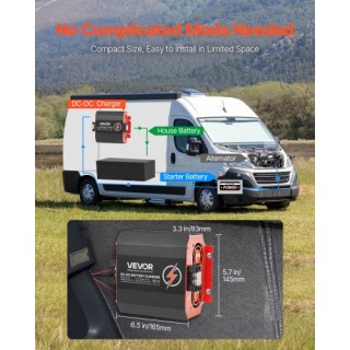 VEVOR Προηγμένος Φορτιστής Μπαταρίας DC 20A 250W για Μολύβδου-Οξέος...