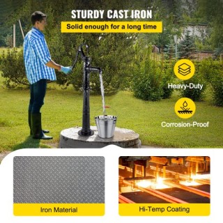 Αντλία Χειρός VEVOR με Βάση, Μαύρη, 53.1 YFGBJZTHS8S5H55ANV0 Αντλία Χειρός VEVOR με Βάση, Μαύρη, 53.1 YFGBJZTHS8S5H55ANV0