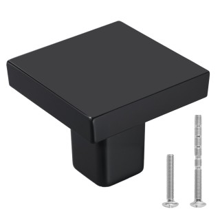 VEVOR Σετ 10 Τετράγωνων Μαύρων Πόμολων 30mm από Κράμα Ψευδαργύρου 1... VEVOR Σετ 10 Τετράγωνων Μαύρων Πόμολων 30mm από Κράμα Ψευδαργύρου 1...