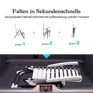 Costway  Ρυθμιζόμενη Ξαπλώστρα Βεράντας με 7 Θέσεις και Πτυσσόμενο ...