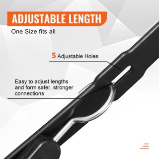 Σετ 4 Επίπεδων Ιμάντων VEVOR με S-Άγκιστρο 40  DLKZD40INCH4TR3FJV0