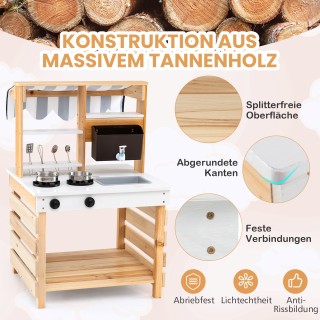 Costway  Υπαίθρια Κουζίνα Παιδικής Φαντασίας με Ροή Νερού - Διπλής ...