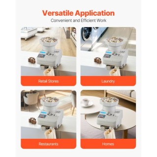 VEVOR Επαγγελματικός Μετρητής Κερμάτων με Οθόνη LED ικανός για 1100...