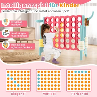 Costway  Γιγαντιαίο Σετ Παιχνιδιού 4-σε-Σειρά με Πολλαπλές Λειτουργ...