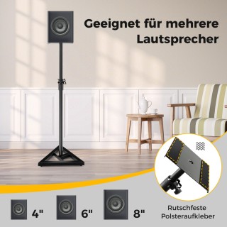 Costway Σετ 2 Βάσεις Ηχείων με Σταθερή Τρίγωνη Βάση, Μέγιστο Φορτί... Costway Σετ 2 Βάσεις Ηχείων με Σταθερή Τρίγωνη Βάση, Μέγιστο Φορτί...