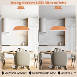 Costway Κομψό και Λειτουργικό LED Φωτιστικό Οροφής με Ξύλινο Σχέδι... Costway Κομψό και Λειτουργικό LED Φωτιστικό Οροφής με Ξύλινο Σχέδι...