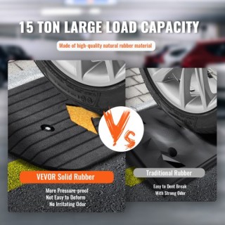 VEVOR Αναβαθμισμένη Λαστιχένια Ράμπα 1 για Καροτσάκια, Αντιολισθητι...