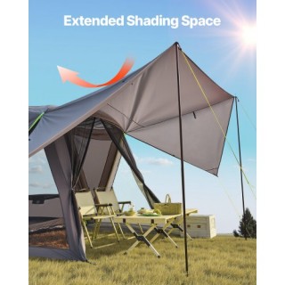 VEVOR Αδιάβροχη Σκηνή SUV με Τέντα για 5-8 Άτομα CZZPCHK1010F0ER65V0