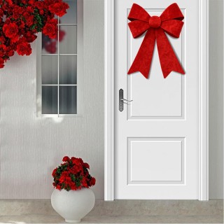 BAKAJI Χριστουγεννιάτικο Στεφάνι Πόρτας 45x60εκ Κόκκινο Διακόσμηση ...