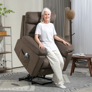 HOMCOM Πολυθρόνα Ανυψωτική Μασάζ & Θέρμανσης με Διπλό Κινητήρα, Σκο... HOMCOM Πολυθρόνα Ανυψωτική Μασάζ & Θέρμανσης με Διπλό Κινητήρα, Σκο...