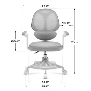 MarkAdler Παιδική Περιστρεφόμενη Καρέκλα Junior 4.5 Γκρι 5903796018639