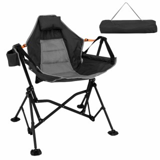 Costway Πτυσσόμενη Καρέκλα Camping με Ρυθμιζόμενη Πλάτη και Θήκη Πο...