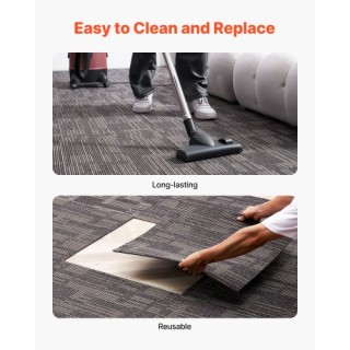 VEVOR Επαναχρησιμοποιούμενα Πλακάκια Χαλιού για Σαλόνι & Υπνοδωμάτι...