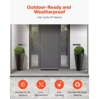 VEVOR Σετ 2 Ψηλών Στρογγυλών Γλαστρών 24 για Εσωτερικό/Εξωτερικό Χώ... VEVOR Σετ 2 Ψηλών Στρογγυλών Γλαστρών 24 για Εσωτερικό/Εξωτερικό Χώ...