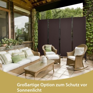 Πτυσσόμενος Διαχωριστής Χώρου 173 εκ. Ύψος με Καφέ Ατσάλινο Πλαίσιο... Πτυσσόμενος Διαχωριστής Χώρου 173 εκ. Ύψος με Καφέ Ατσάλινο Πλαίσιο...