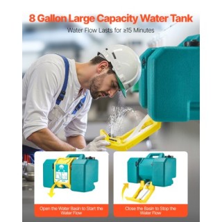 VEVOR Φορητός Σταθμός Έκπλυσης Ματιών 8 Γαλονιών εγκεκριμένος από O...