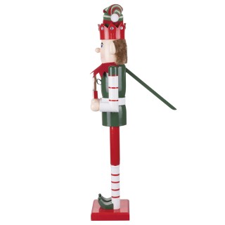 Galileo Ξύλινος χριστουγεννιάτικος καρυοθραύστης ύψους 80 εκ Elfo S...