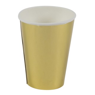 Galileo Σετ 10 Χριστουγεννιάτικα Μονόχρηστα Ποτήρια 400 ml Χρυσό Με...