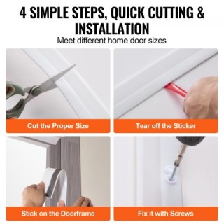 VEVOR Σφραγιστική Ταινία Πόρτας Γκαράζ 34 FT - Καθολική Αντίσταση Κ...