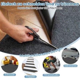 Costway Αντιολισθητικό Χαλάκι Γκαράζ 252,5 x 221 cm Αδιάβροχο και Α...