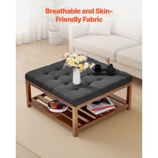 VEVOR Μεγάλος Τετράγωνος Οθωμανικός Καναπές Τραπεζάκι Καφέ BYJDFXWS...