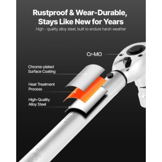 VEVOR Σετ Καστάνιας Ροπής 3 Τεμαχίων 1/4 3/8 1/2 Ίντσας Διπλής Κατε...