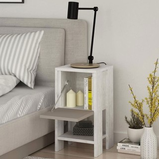 Shally Dogan Κομοδίνο Ντουλάπι με 2 Ράφια και Πόρτα Ανακλινόμενη Τα...