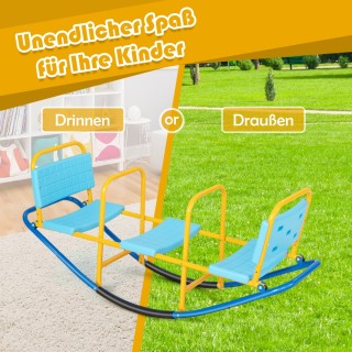 Costway Παιδική Τραμπάλα Υψηλής Ποιότητας με 3 Θέσεις και Ανθεκτικό...