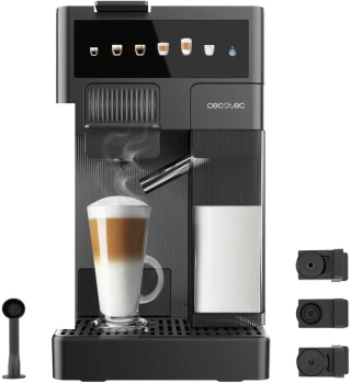 CECOTEC Cecotec FreeStyle Latte Coffee Maker with Milk Carafe 400 ml...