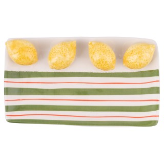 Villa dEste Home Διακοσμητικό Κεραμικό Πιάτο 225x13 cm με Σχέδιο Λε... Villa dEste Home Διακοσμητικό Κεραμικό Πιάτο 225x13 cm με Σχέδιο Λε...