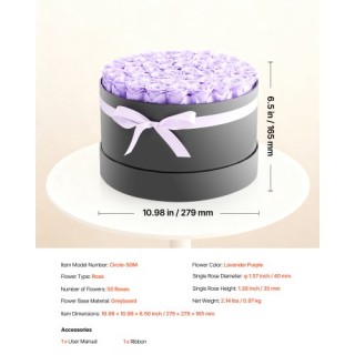 VEVOR Forever Flowers: 50 Αιώνια Τριαντάφυλλα σε Κουτί, Μοναδικό Δώ... VEVOR Forever Flowers: 50 Αιώνια Τριαντάφυλλα σε Κουτί, Μοναδικό Δώ...